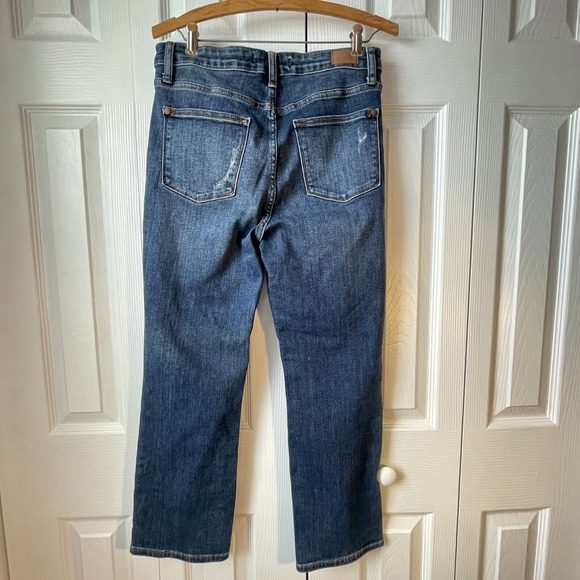 Judy Blue Jeans Womens Size 9/29 Straight Leg Distressed Blue Denim Mid Rise - Picture 9 of 12